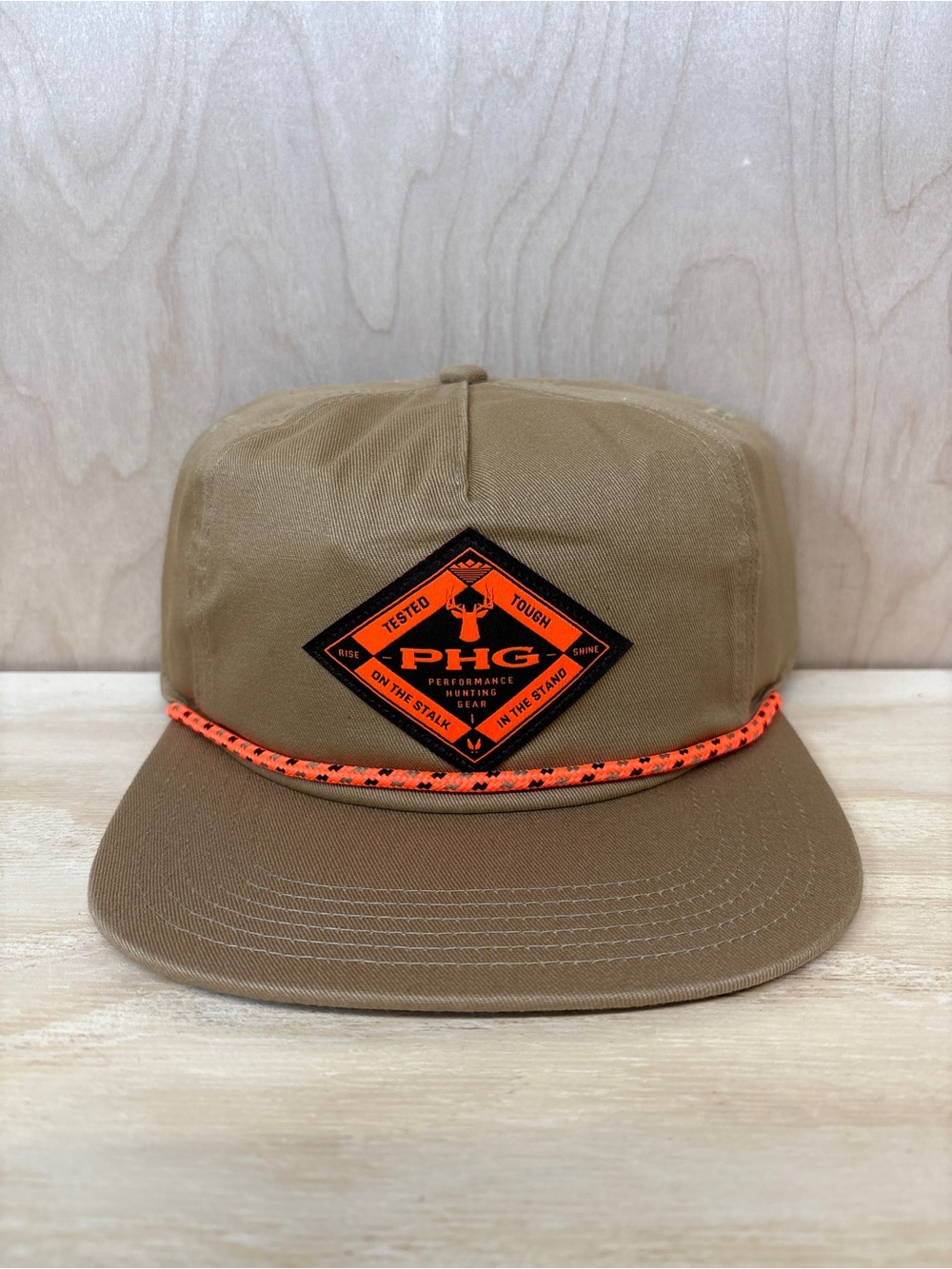 Columbia PHG Brown Snapback Rope Cap with Orange Patch